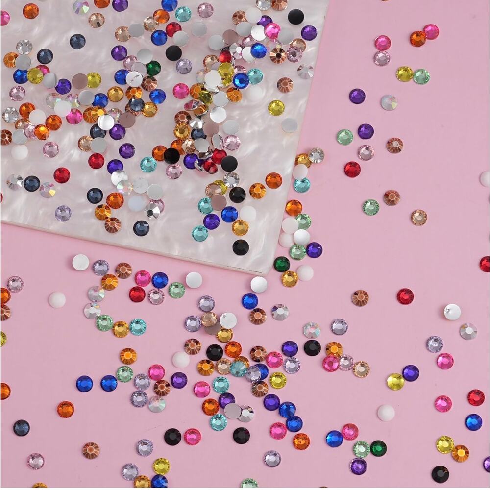 14000Pcs x2 Resin Rhinestones Multicolor 4mm Flatback Rainbow w/B7000 Glue - Picture 9 of 9
